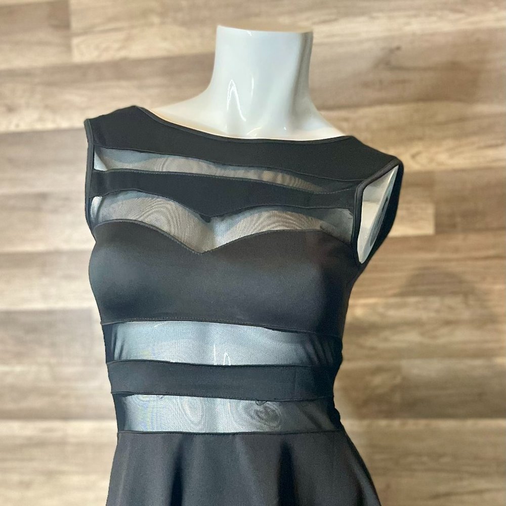 Cute Black See Through Romper Small Zeagoo New With Tags